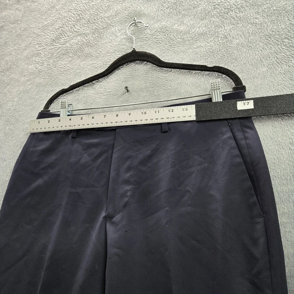 Banana Republic Men Pants 32X32 Navy Marzotto Super 120 Wool Dress READ